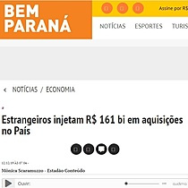 Estrangeiros injetam R$ 161 bi em aquisies no Pas